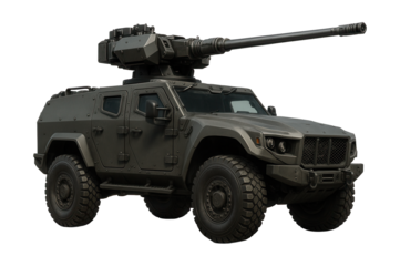 Light infantry vehicle featuring high ground clearance and a small-caliber auto cannon.