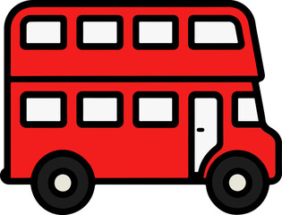 이층버스 아이콘