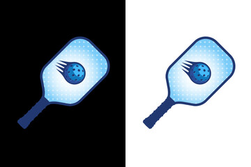 Dynamic Pickleball Paddle and Ball Logo