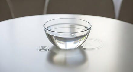 Water in Bowl with Ripples