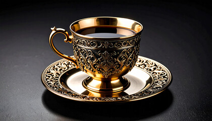 Baroque cup of coffee.