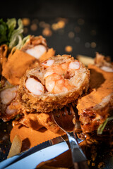 Crispy Shrimp Rolls with Spicy Sauce