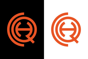 Stylish HQ Monogram Circular Logo Template