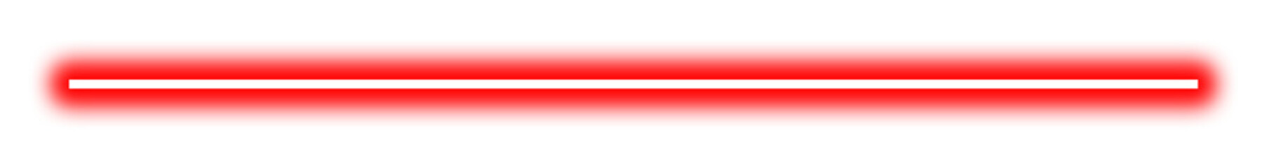 Glowing Neon Line Divider Set – Red Light Streak Borders Isolated on White Background, Bright Decorative Laser Line Effect for Design, UI Elements and Modern Graphic Layouts