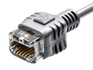 Ethernet Connector: Close-up of an Ethernet connector, showcasing the intricate details of modern technology and data transfer.