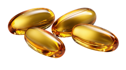 Wellness in a Capsule: Close-up of capsules of health supplements, highlighting their essential role in holistic well-being and proactive health management.