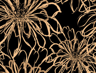 Seamless flower pattern. Abstract pattern. Textile print pattern