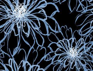 Seamless flower pattern. Abstract pattern. Textile print pattern