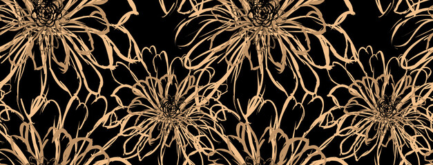 Seamless flower pattern. Abstract pattern. Textile print pattern