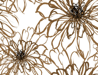 Seamless flower pattern. Abstract pattern. Textile print pattern