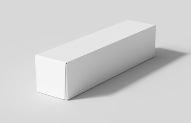 Naklejka premium White Box Mockup on White Background