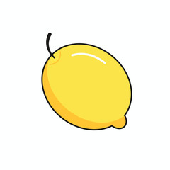 Yellow Lemon Illustration