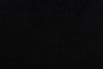 Black denim fabric texture background