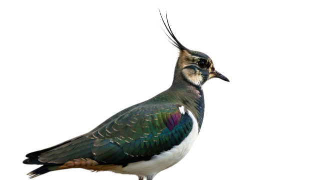 Pigeon Bird Standing on White Background.