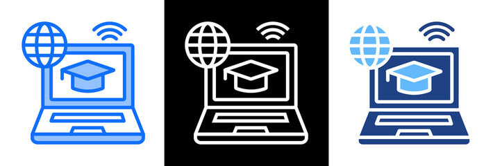 Distance Education triplestyle icon