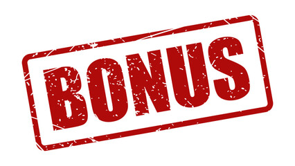 bonus stamp with grunge texture