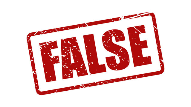 False stamp with grunge texture