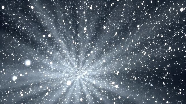 Stunning Radiance of Stars and Light Burst in Dark Space Background with ai generated
