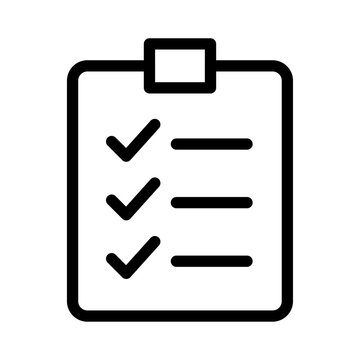 Test Checklist Line Icon of Behavior-Driven Development (BDD) Icon Set