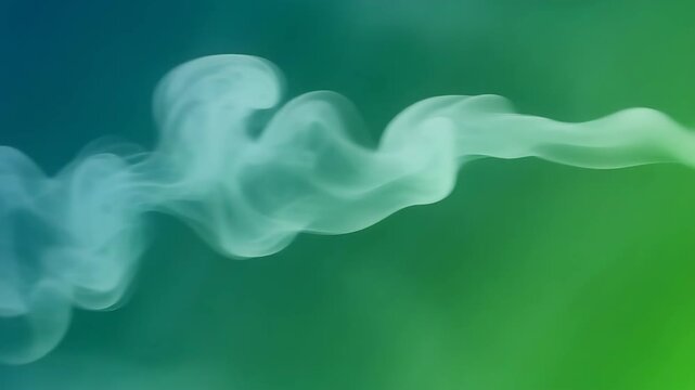 Abstract smoke stream flowing across gradiated background with modern colors