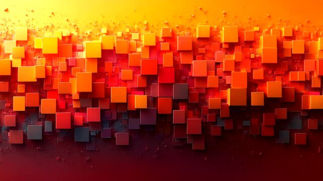 Abstract colorful geometric pattern with layered squares