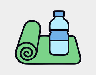 Health and Wellness icon illustration. healthy lifestyle icon