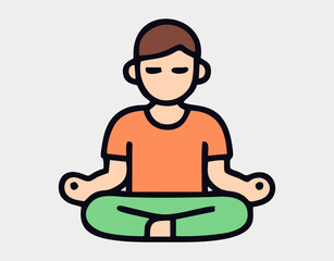 Health and Wellness icon illustration. healthy lifestyle icon