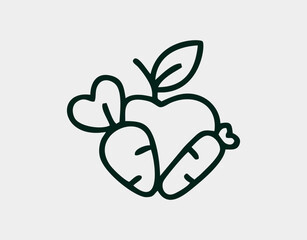 Health and Wellness icon illustration. healthy lifestyle icon