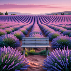 Lavender Field Serenity