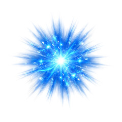 Obraz premium Blue light burst with glowing particles a dynamic vector illustration ideal for backgrounds and special effects