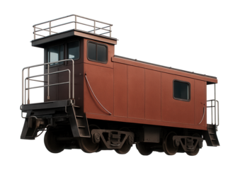 Reinforced caboose featuring a lookout platform and shatter-resistant glass.