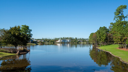 The Waterway and the surrounding area in The Woodlands, Texas