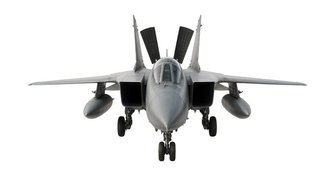 Twin-engine fighter with variable-sweep wings and dorsal airbrakes.