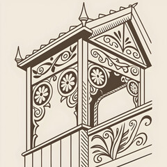 ornate wooden carving