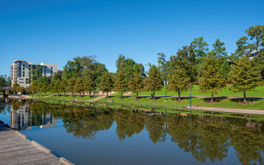 The Waterway and the surrounding area in The Woodlands, Texas
