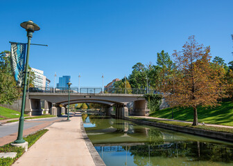 The Waterway and the surrounding area in The Woodlands, Texas