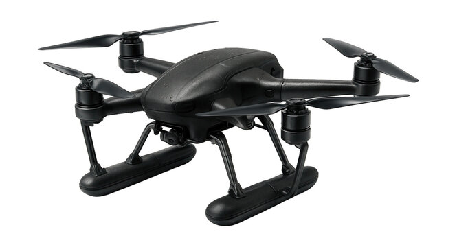Waterproof amphibious drone featuring retractable landing gear. - Powered by Adobe