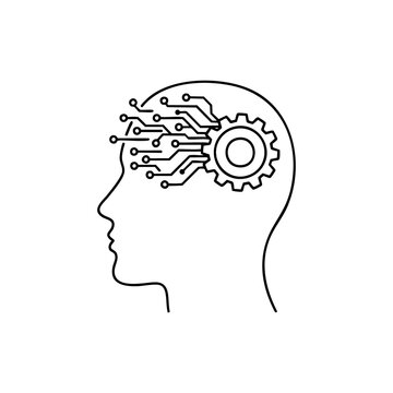 A artificial intelligence brain icon