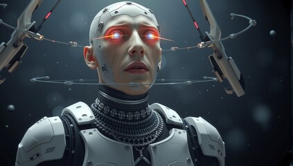 Advanced Humanoid Robot in Focus