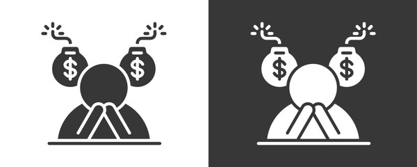 Liability Icon Set Vector Collection Isolated In Black And White