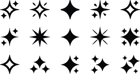 Variety of Sparkle and Shine Icons