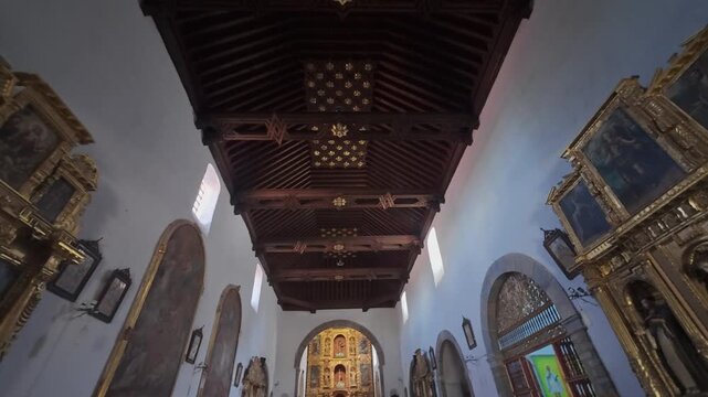4K footage of the former Franciscan convent in Tlaxcala, part of Mexico’s cultural and architectural heritage.
