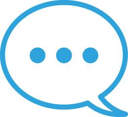 チャットマークのフラットアイコン