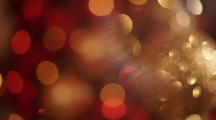 Festive red and gold bokeh for the holidays