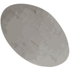 Gray Oval Shape Abstract Texture With Transparent Background and Soft Lighting