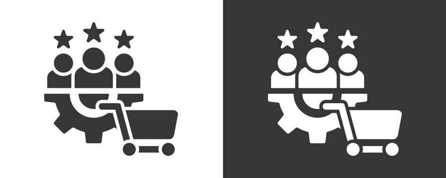 Potential Icon Set Vector Collection Isolated In Black And White