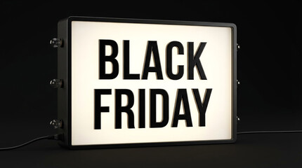 Cinema Lightbox with Black Friday Text