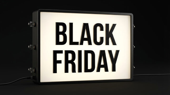 Cinema Lightbox with Black Friday Text