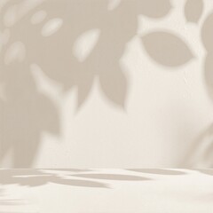 A beautifully crafted vase filled with vibrant, blooming flowers sits elegantly on a wooden table beside a textured wall, casting soft shadows.