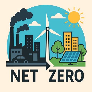 Net Zero Transition from Polluted Industrial City to Clean Renewable Energy Future